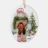 Kerstcadeau voor Besties Keramisch Ornament (Rechts)