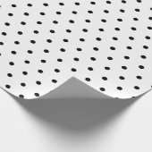 kerstcadeau voor Black & White Small Polka Dot Par Cadeaupapier (Hoek)