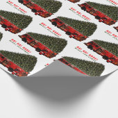 Kerstcadeau voor brandweerman cadeaupapier (Hoek)