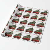 Kerstcadeau voor brandweerman cadeaupapier (Uitgerold)