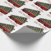 Kerstcadeau voor brandweerman cadeaupapier (Hoek)