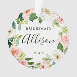 Kerstcadeau voor Bruidsmeisje Bloemstuk Bruidsme Ornament