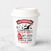 kerstcadeau voor cacaoappelcider papieren bekers (Voorkant)