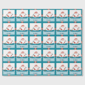 kerstcadeau voor Camping Canoe Cadeaupapier (Vlak)