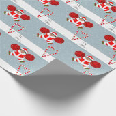 Kerstcadeau voor cheerleader cadeaupapier (Hoek)