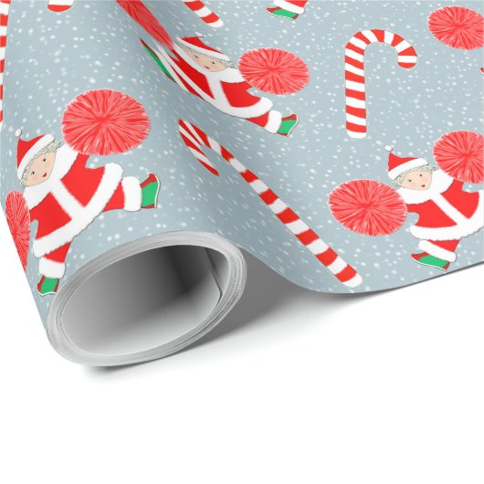 Kerstcadeau voor cheerleader cadeaupapier (Rol Hoek)