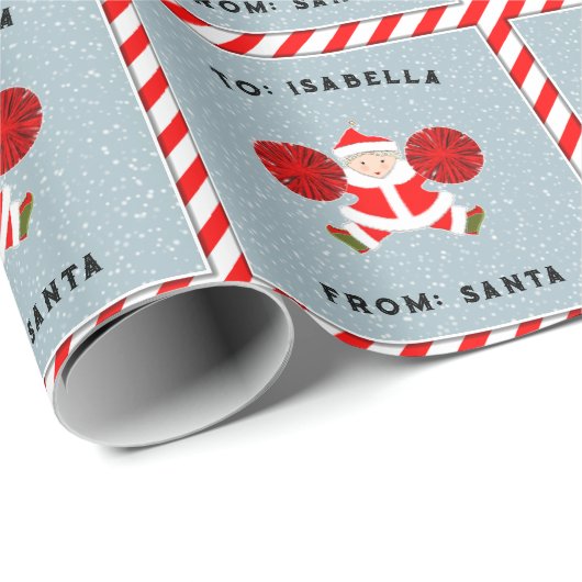 Kerstcadeau voor cheerleader cadeaupapier (Rol Hoek)