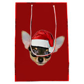 kerstcadeau voor Chihuahua Medium Cadeauzakje (Achterkant)