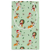 kerstcadeau voor Corgis Gift Klein Cadeauzakje (Achterkant)