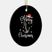 kerstcadeau voor cruisemas Holiday Cruising Keramisch Ornament (Rechts)
