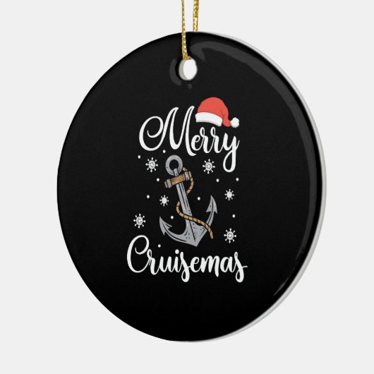 kerstcadeau voor cruisemas Holiday Cruising Keramisch Ornament (Links)
