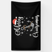 kerstcadeau voor cruisemas Holiday Cruising Spandoek (Verticaal)