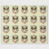 kerstcadeau voor dalmatiërs cadeaupapier (Vlak)