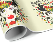 kerstcadeau voor dalmatiërs cadeaupapier (Rol Hoek)