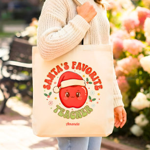 Kerstcadeau voor de favoriete leraar van Sinterkla Tote Bag