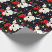 kerstcadeau voor de grote patroonretro cadeaupapier (Hoek)