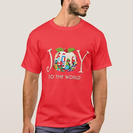kerstcadeau voor de wereld t-shirt (Voorkant)