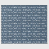 kerstcadeau voor de WERELDTEKST op sterren Cadeaupapier (Vlak)