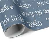 kerstcadeau voor de WERELDTEKST op sterren Cadeaupapier (Rol Hoek)