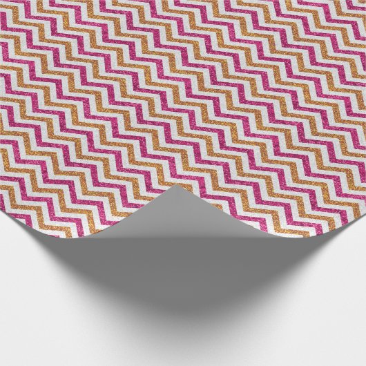 kerstcadeau voor design met glitter-golf cadeaupapier (Hoek)