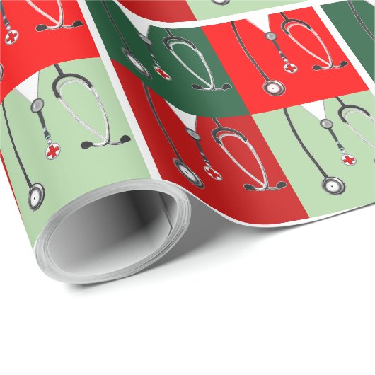 Kerstcadeau voor dokter cadeaupapier (Rol Hoek)