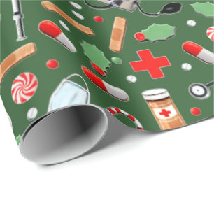 Kerstcadeau voor dokter of verpleegster cadeaupapier