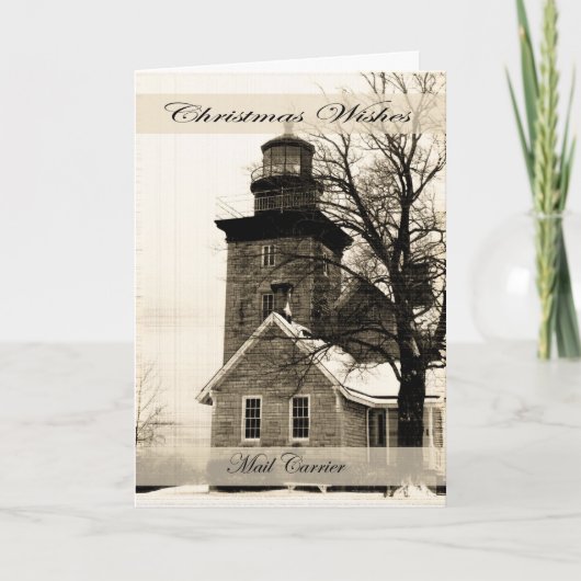 kerstcadeau voor e-mail feestdagen kaart (Voorkant)