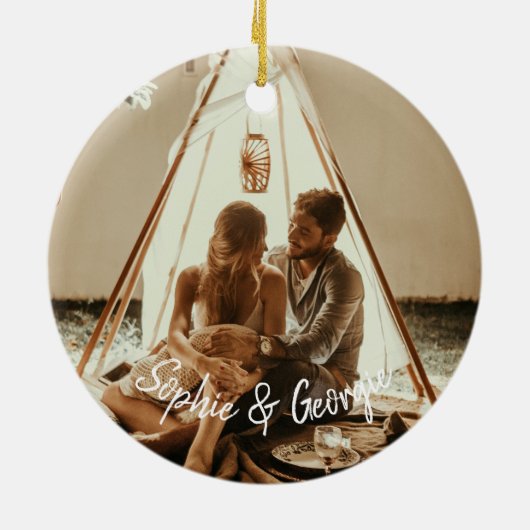 kerstcadeau voor echtgenoot andere echtgenote keramisch ornament (Achterkant)