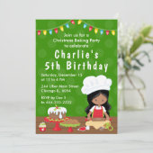 kerstcadeau voor een Afrikaans Amerikaans meisje o Kaart (Staand voorkant)