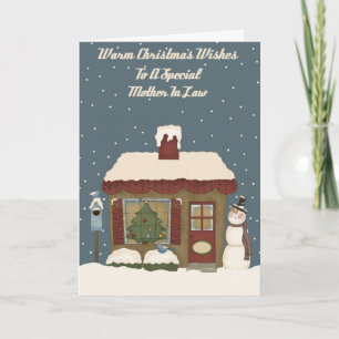 kerstcadeau voor een speciale moeder in de wet feestdagen kaart