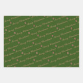 kerstcadeau voor Elegant op maat logo Inpakpapier Vel (Voorkant 3)