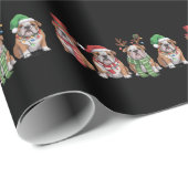 Kerstcadeau voor Engelse Bulldog Liefhebber, Hond Cadeaupapier (Rol Hoek)