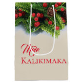 kerstcadeau voor Evergreen Mele Kalikimaka Pset Medium Cadeauzakje (Achterkant)