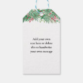 Kerstcadeau voor feestdag cadeaulabel (Achterkant)