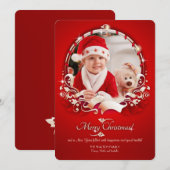 kerstcadeau voor feestdag feestdagenkaart (Voorkant / Achterkant)