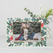 kerstcadeau voor feestdag feestdagenkaart (Staand voorkant)