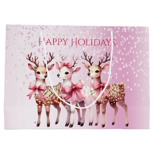 kerstcadeau voor feestdag groot cadeauzakje (Achterkant)