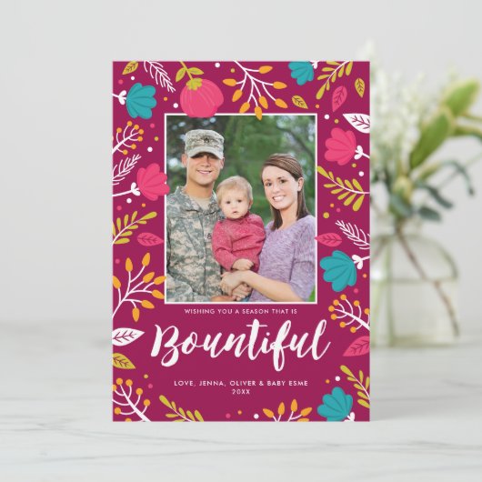 kerstcadeau voor feestdag kaart (Staand voorkant)