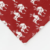 kerstcadeau voor feestdag rendiervlinder fleece deken (Hoek)