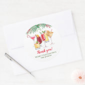 Kerstcadeau voor feestdag ronde sticker (Envelop)