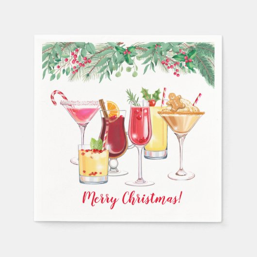 Kerstcadeau voor feestdag servet (Voorkant)