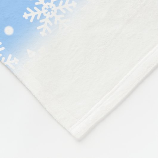 kerstcadeau voor feestdag Snowflake Fleece Blanket (Hoek)