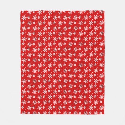 kerstcadeau voor feestdag Snowflake Fleece Blanket (Voorkant)