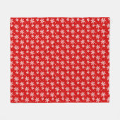kerstcadeau voor feestdag Snowflake Fleece Blanket (Voorkant (Horizontaal))