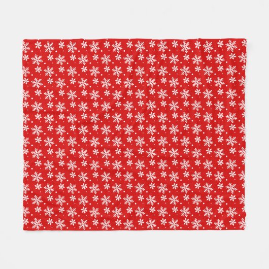 kerstcadeau voor feestdag Snowflake Fleece Blanket (Voorkant (Horizontaal))