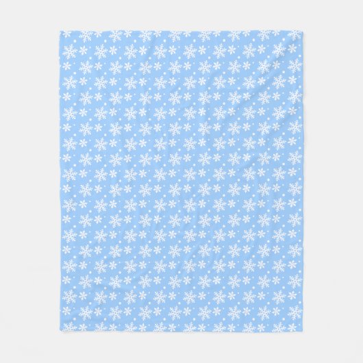 kerstcadeau voor feestdag Snowflake Fleece Blanket (Voorkant)