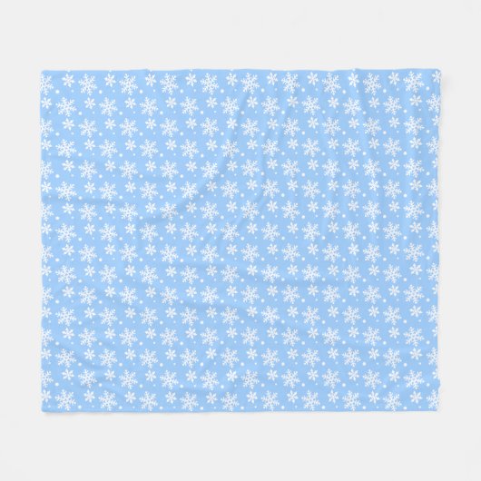 kerstcadeau voor feestdag Snowflake Fleece Blanket (Voorkant (Horizontaal))