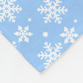 kerstcadeau voor feestdag Snowflake Fleece Blanket (Hoek)