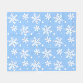 kerstcadeau voor feestdag Snowflake Fleece Blanket Deken (Voorkant (Horizontaal))