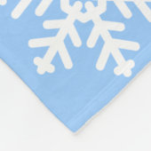 kerstcadeau voor feestdag Snowflake Fleece Blanket Deken (Hoek)